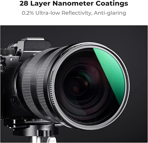 Miniatura 6 de K&F Concept Kit de filtro de lente ND fijo de 2.638 in, densidad neutra ND4 ND8 ND64 ND1000 juego de filtros con 28 capas de vidrio óptico HD