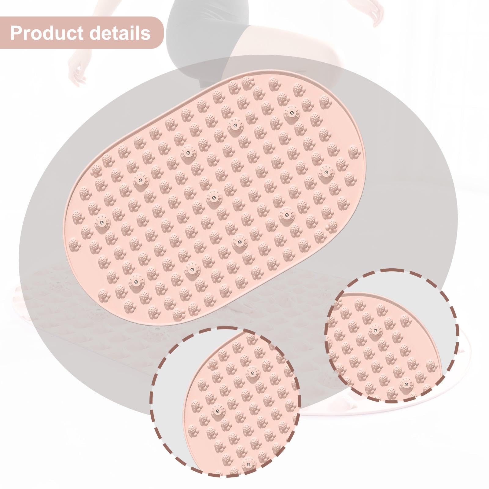 Tappetino per Agopressione, Cuscinetto Ergonomico per Massaggio, Riflessologia, per Il Trattamento Dei Muscoli Del Pavimento Pelvico, a Forma di Zampa Rosa