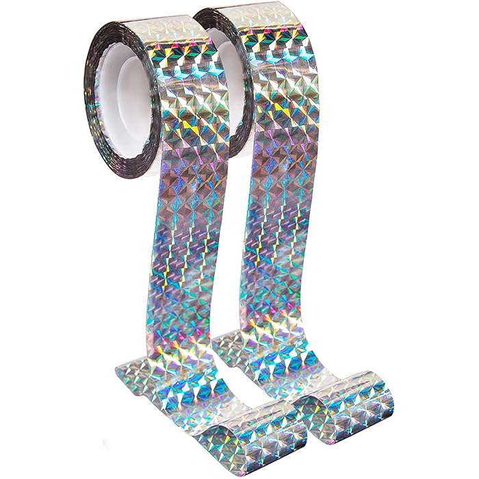Buy 2 Pack Scare Tape - Reflective Tape Outdoor to Keep Away Woodpecker