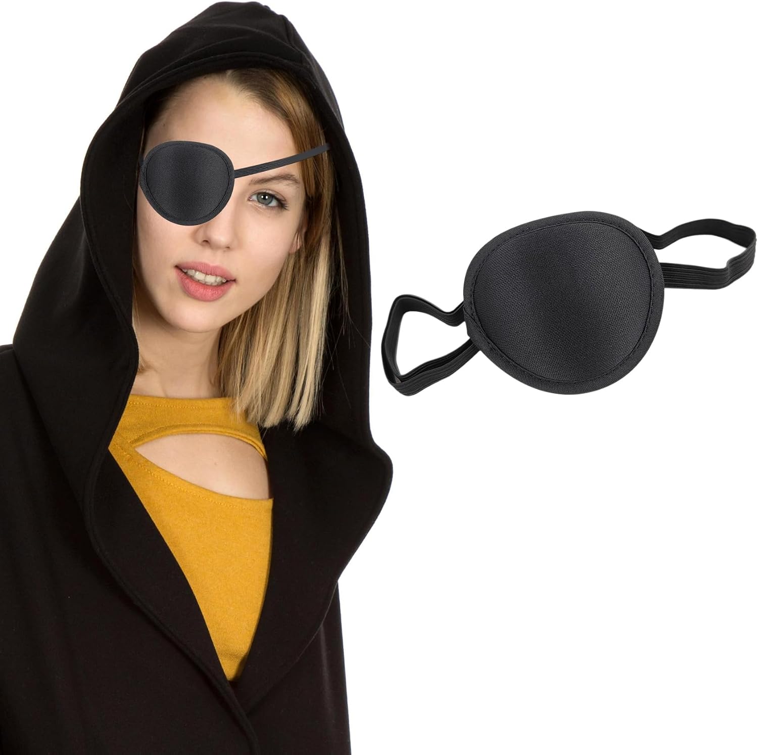1 Pcs Eye Patches for Adults, Adjustable Eye Patch for Amblyopia Lazy Eye Patches Holiday Clothing (1)