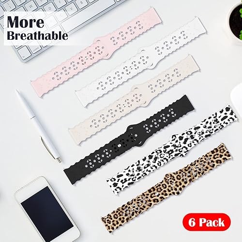 Miniatura 3 de Paquete de 6 correas compatibles con Samsung Galaxy Watch 5 Band de 1.575 pulgadas, 1.732 pulgadas, Galaxy Watch 4 Band de 1.575 pulgadas, 1.732