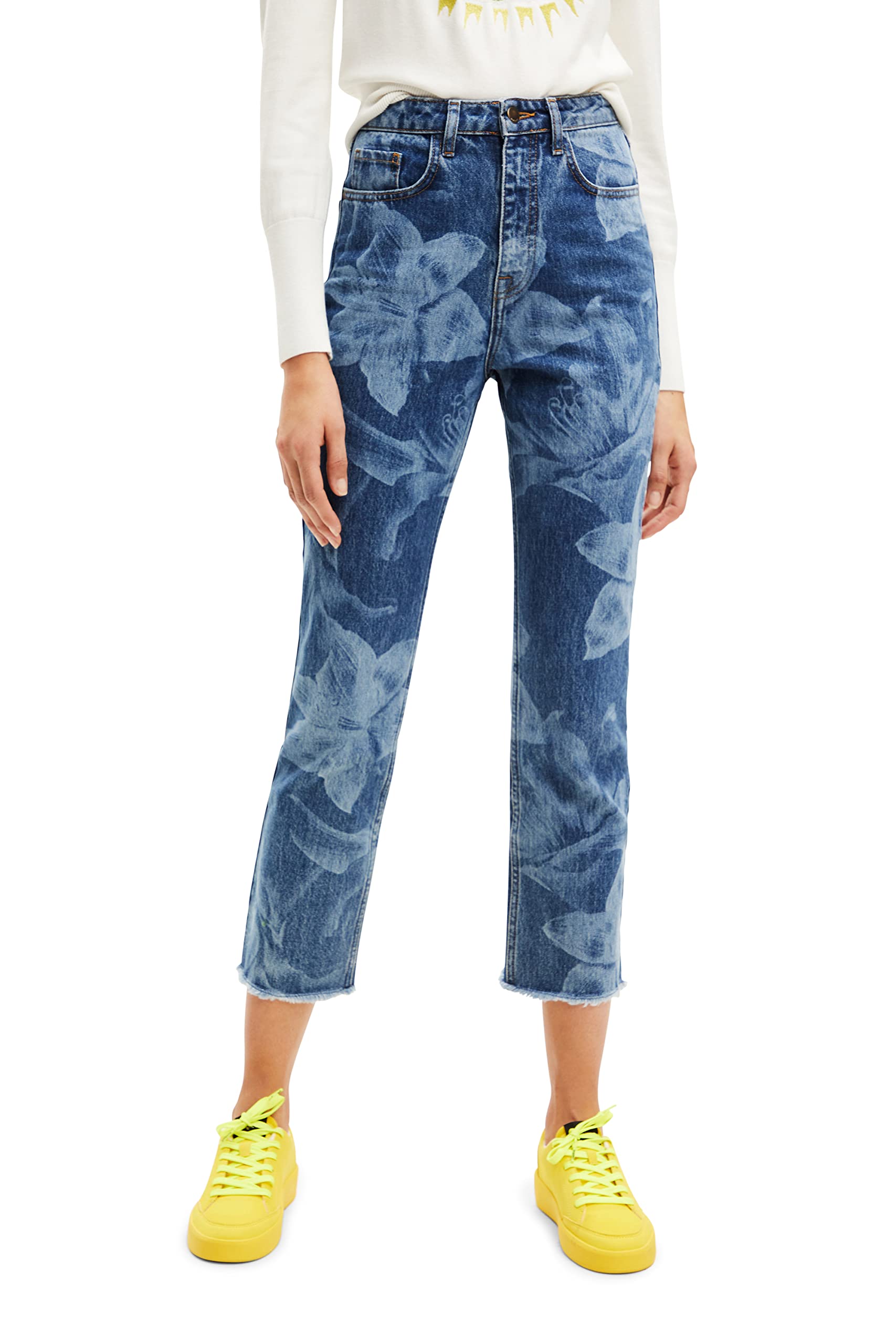 Desigual Damen Denim_antoni, 5053 Denim Medium Wash, Jeans, Blau, 34 EU