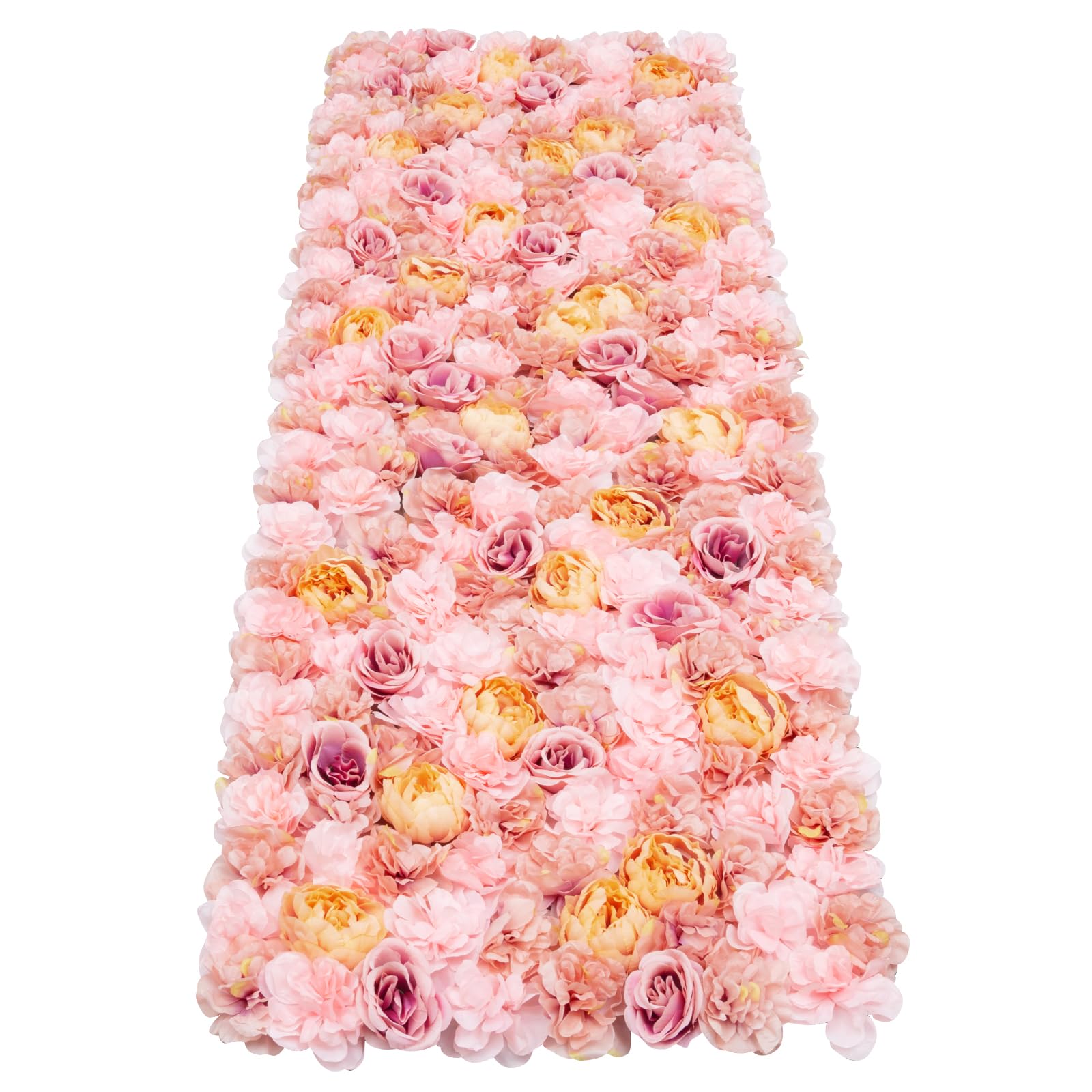 Künstliche Blumenwand 6 Pcs Rosenwand Blumenwandpaneele Kunstblumen Deko für Hochzeit Balkon Hintergrund