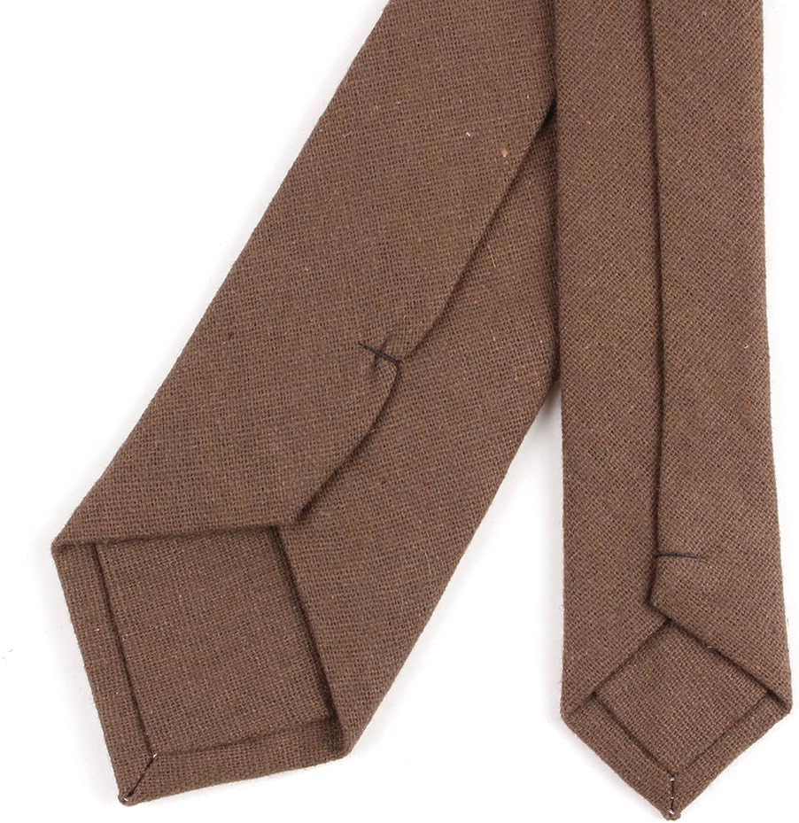 Cotton Solid Skinny Men's Necktie 2.36" Tie - Image 7