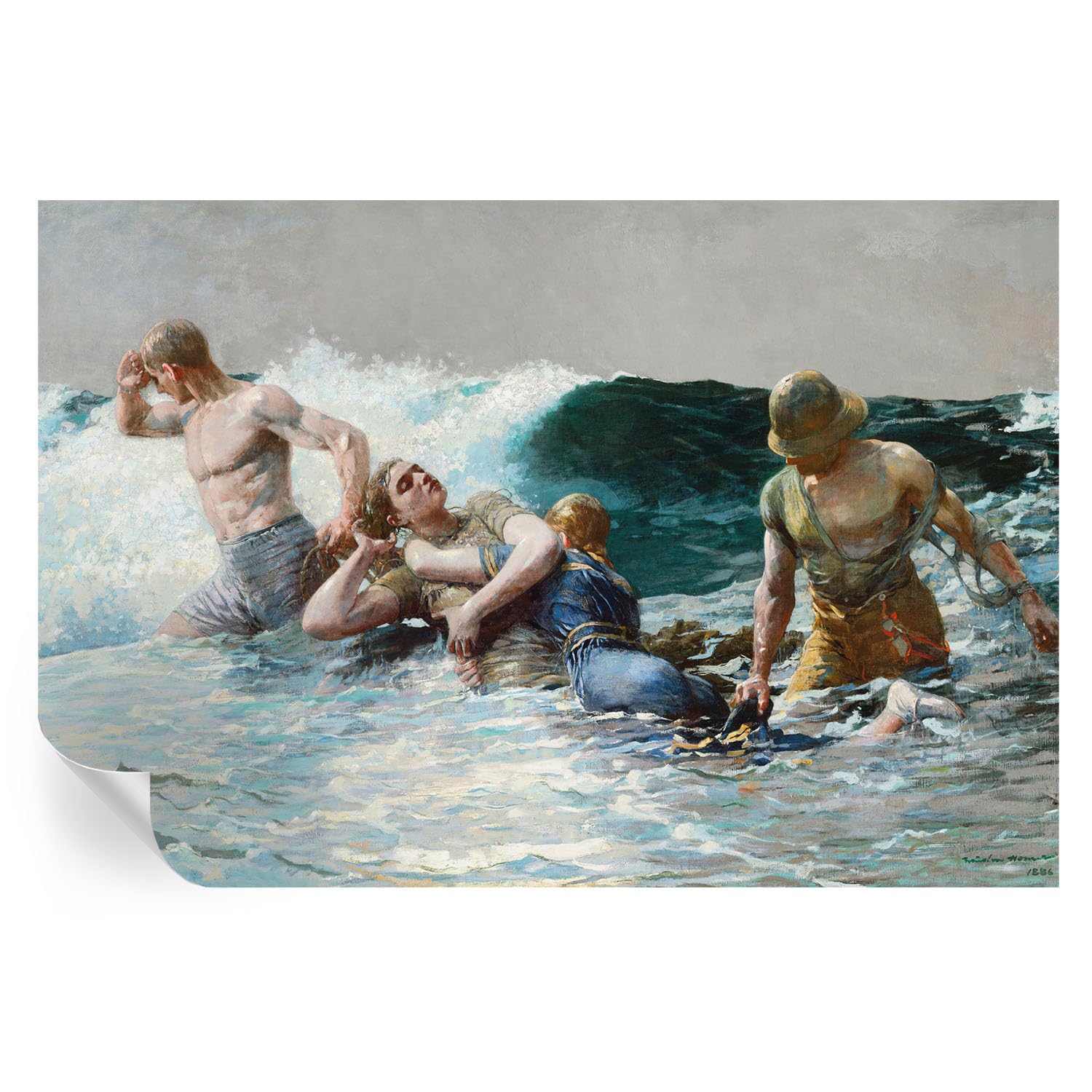 Murales de pared autoadhesivos 104x70 cm combate naval para cambiar la decoración sin obras