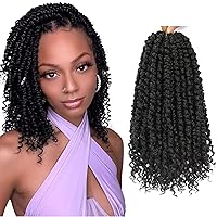 Vista 9 de Cabello de Ganchillo Passion Twist, Cabello Passion Twist de 12 Pulgadas, 8 Paquetes de Cabello Passion Twist Pre-Retorcido, Trenzas de Ganchillo