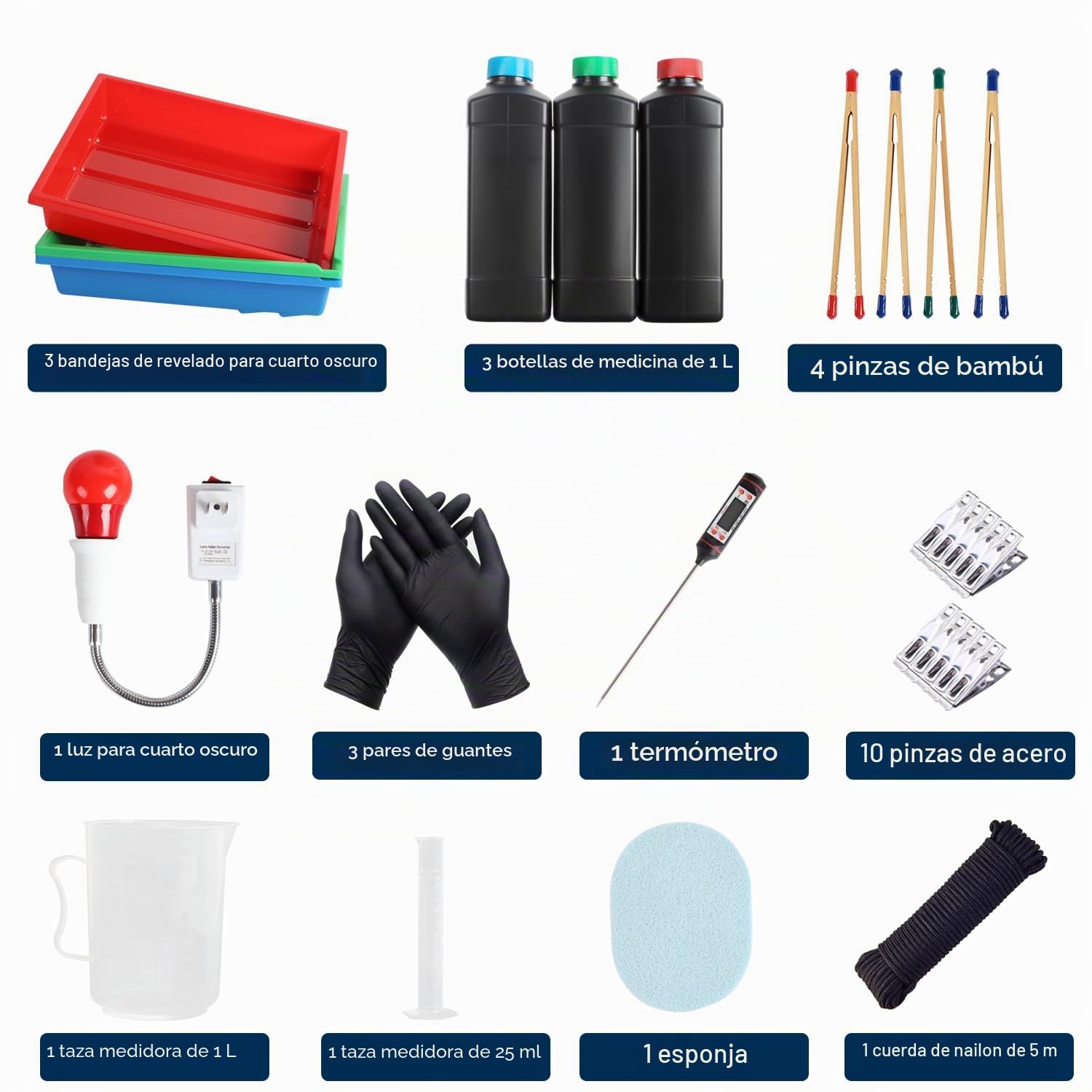 eTone - Kit de desarrollo de cámara oscura 120 135 en blanco y negro