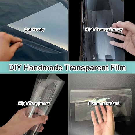 100 Sheets Acetate Sheets A4, Flexible Clear Acetate Plastic Sheet Lightweight PET Paper Film Thin Panels for DIY Craft Picture Poster Frames Arts Craf