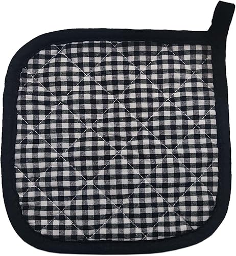 Miniatura 6 de Juego de 2 soportes para ollas de cocina, bacholeros de algodón con gran resistencia al calor, almohadillas calientes, salvamanteles para cocinar y