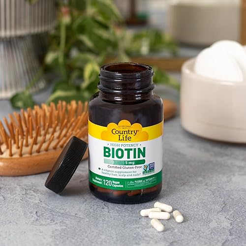 Miniatura 8 de Country Life BioTin de alta potencia 5 mg 60 unidades