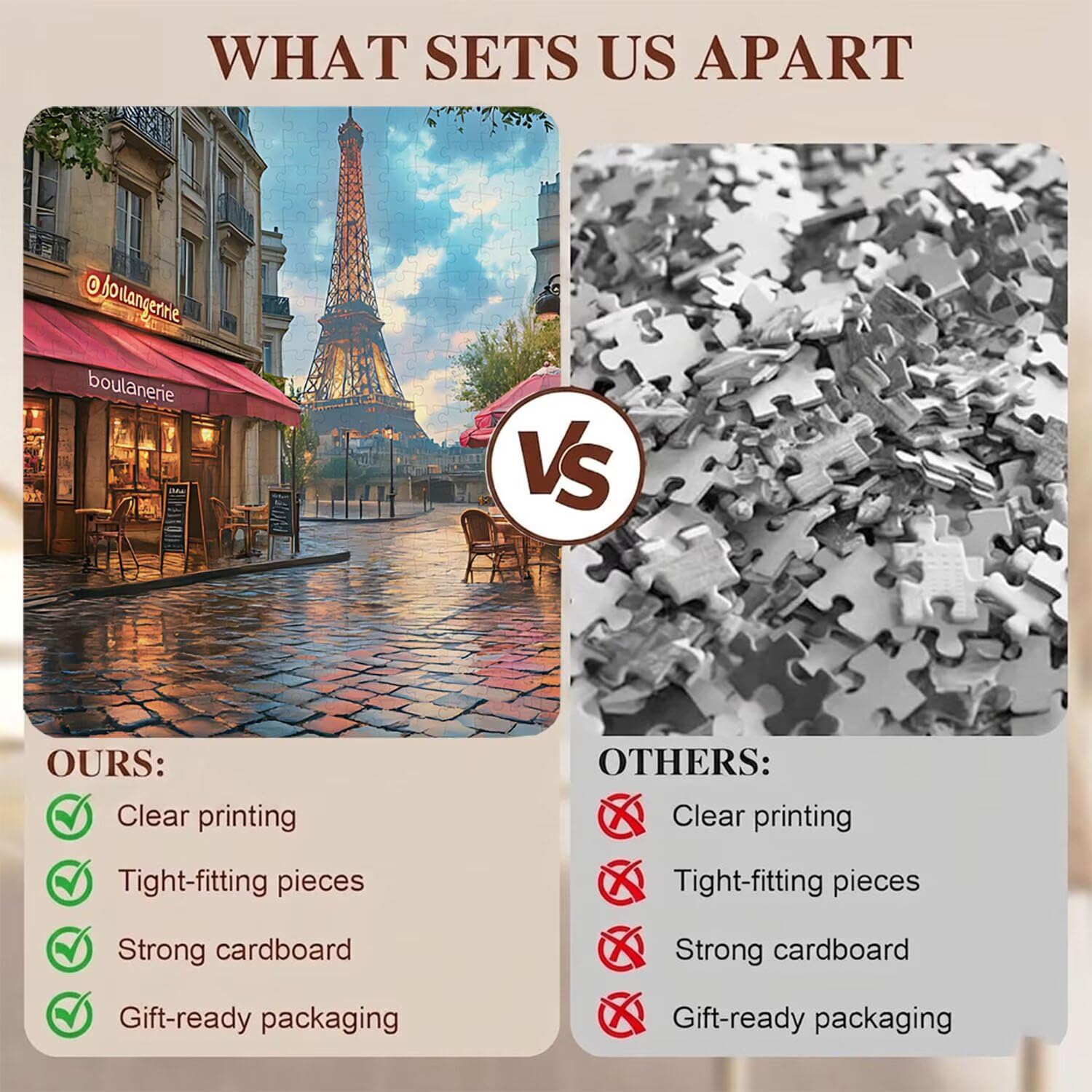 Città Torre ferro Puzzle 1000 Pezzi per Adulti, Puzzle in Legno - Collezione Classica con Poster Incluso - Sfida di Concentrazione e Passatempo Antistress, Gioco per Famiglia, 75 x 50 cm f0-53