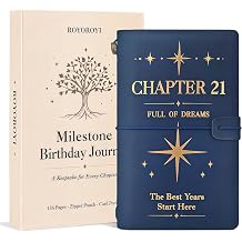 ROYOROYI 21st Birthday Journal Gift Set for Her, Chapter 21