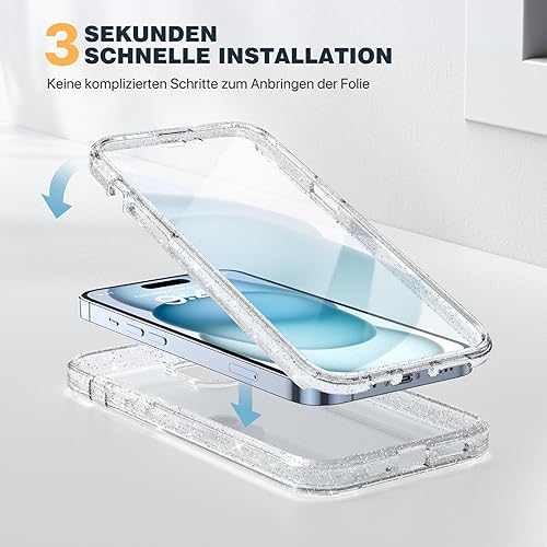 Miniatura 6 de Diaclara - Funda resistente de cuerpo completo con protector de pantalla sensible al tacto y antiarañazos, con protector de lente de cámara, para