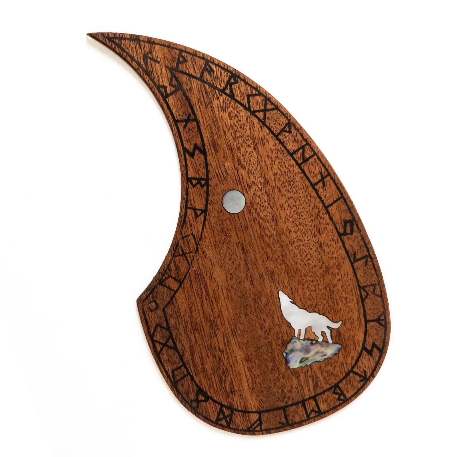 Uniwersalna osłona pickguardu do gitary akustyczne Pickguard do gitary akustycznej lite drewno kwiat(Mahogany)