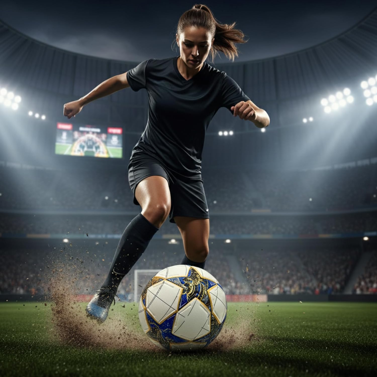 Professional Soccer Ball Size 5, Polyurethane Material, Thermo Bonded Construction, Youth and Adult - Image 5