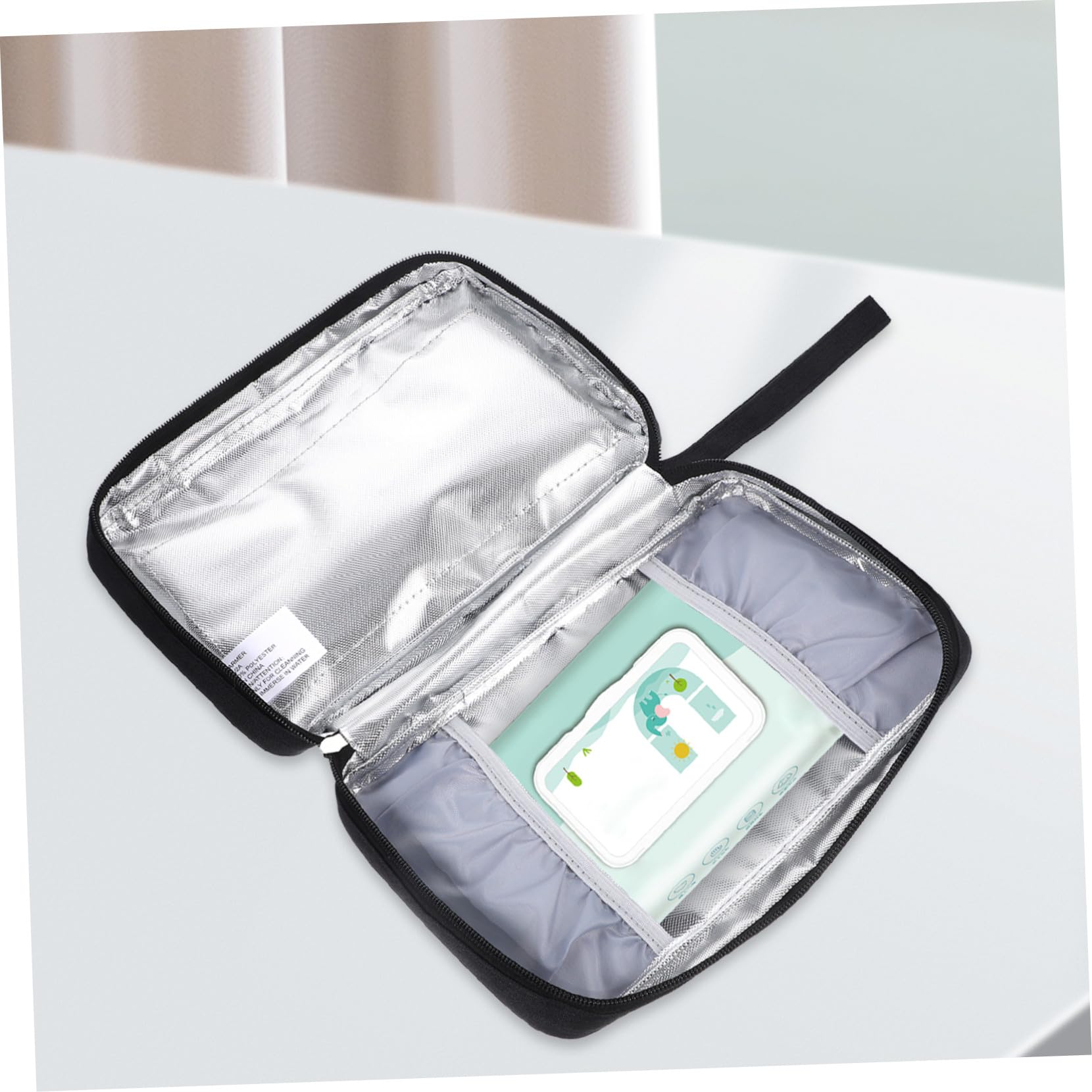 COLLBATH Calentador de Toallitas Húmedas Material Poliéster Capacidad de 20-80 Unidades Función de Conservación de Calor y Temperatura Constante para Ñiño para Uso Indoor y Outdoor