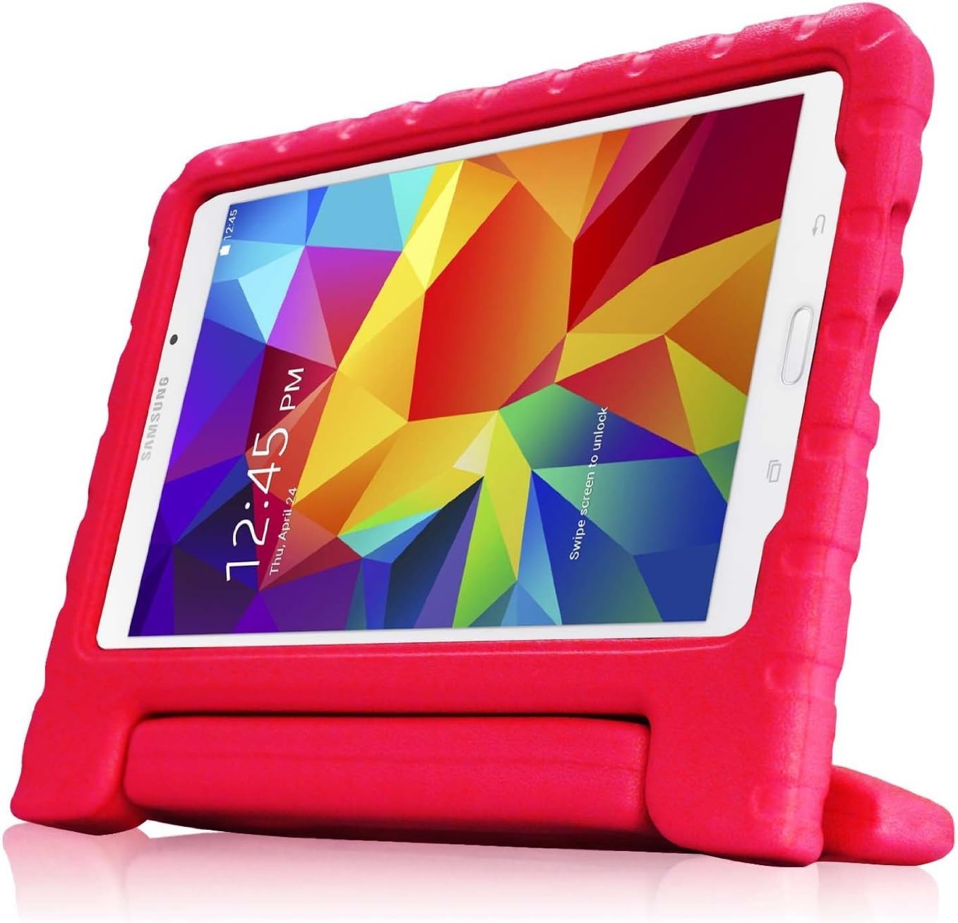 TRAVELLOR Samsung Galaxy Tab 4 7.0 Shockproof Case Light Weight Kids Case Super Protection Cover Handle Stand Case for Kids Children for Samsung Galaxy Tab 4 7-inch (Red, Galaxy Tab 4 7.0)