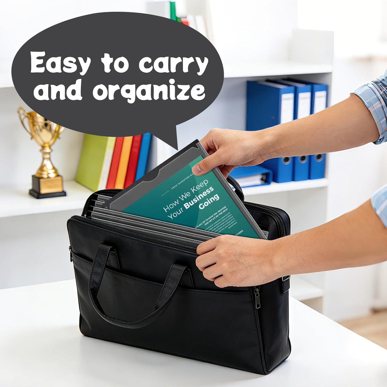 48 Pcs Black 2 Pockets Folders with Clear Front Pocket Bulk Heavy Duty Plastic Folders for School and Office，Fit Letter Size Paper