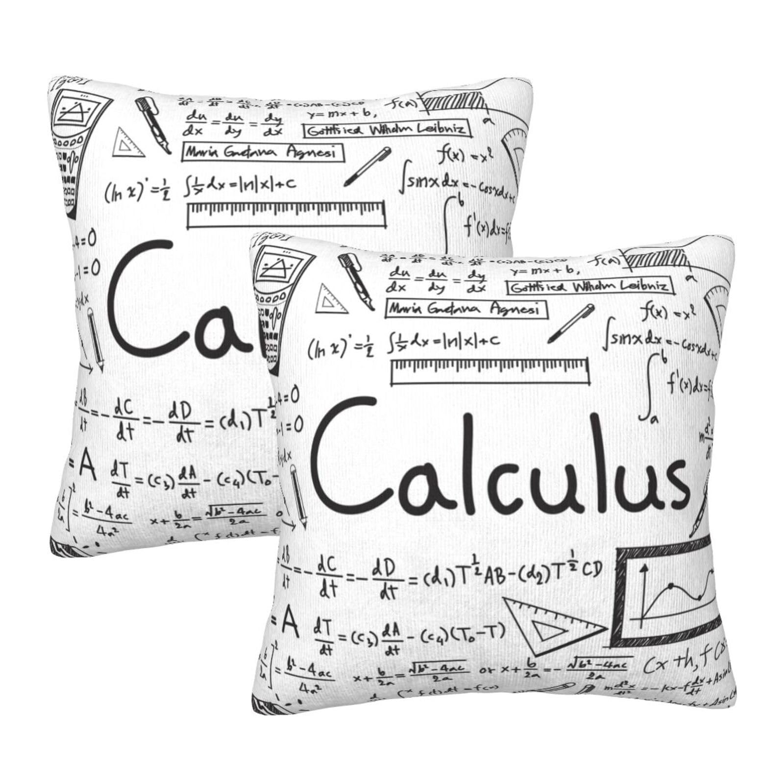 Taies d'oreiller carrées geek calculus pour exprimer votre passion