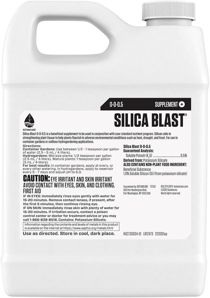 Botanicare Silica Blast Suplemento para Plantas 0-0-0.5 1 qt miniatura 2