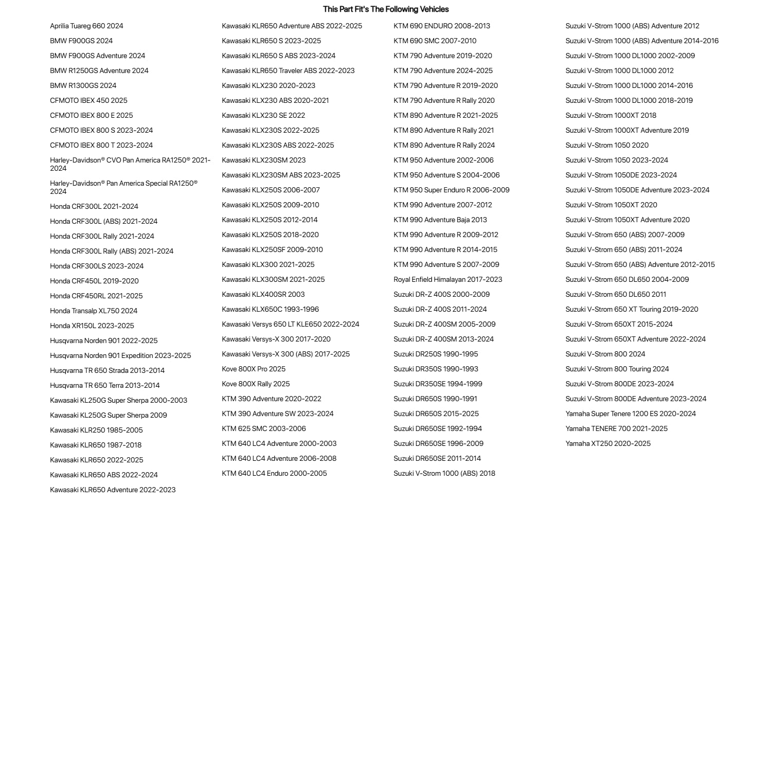 Tusk Excursion Rackless Luggage System w/ X-Small Dry Duffel & Bottle Holders Standard Heat Shield Black/Grey