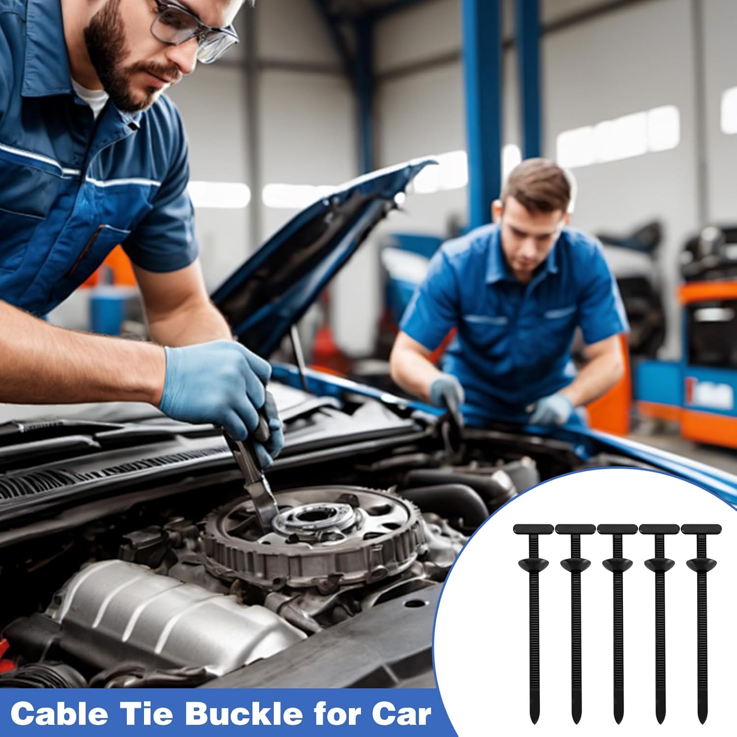 150Pcs Nylon Universal Cable Tie Buckle, Zipper Clips Heavy Duty Plastic Plastic T Zip Ties Self-Locking Holder for Car Daily Repair Quick Fixing Multipurpose