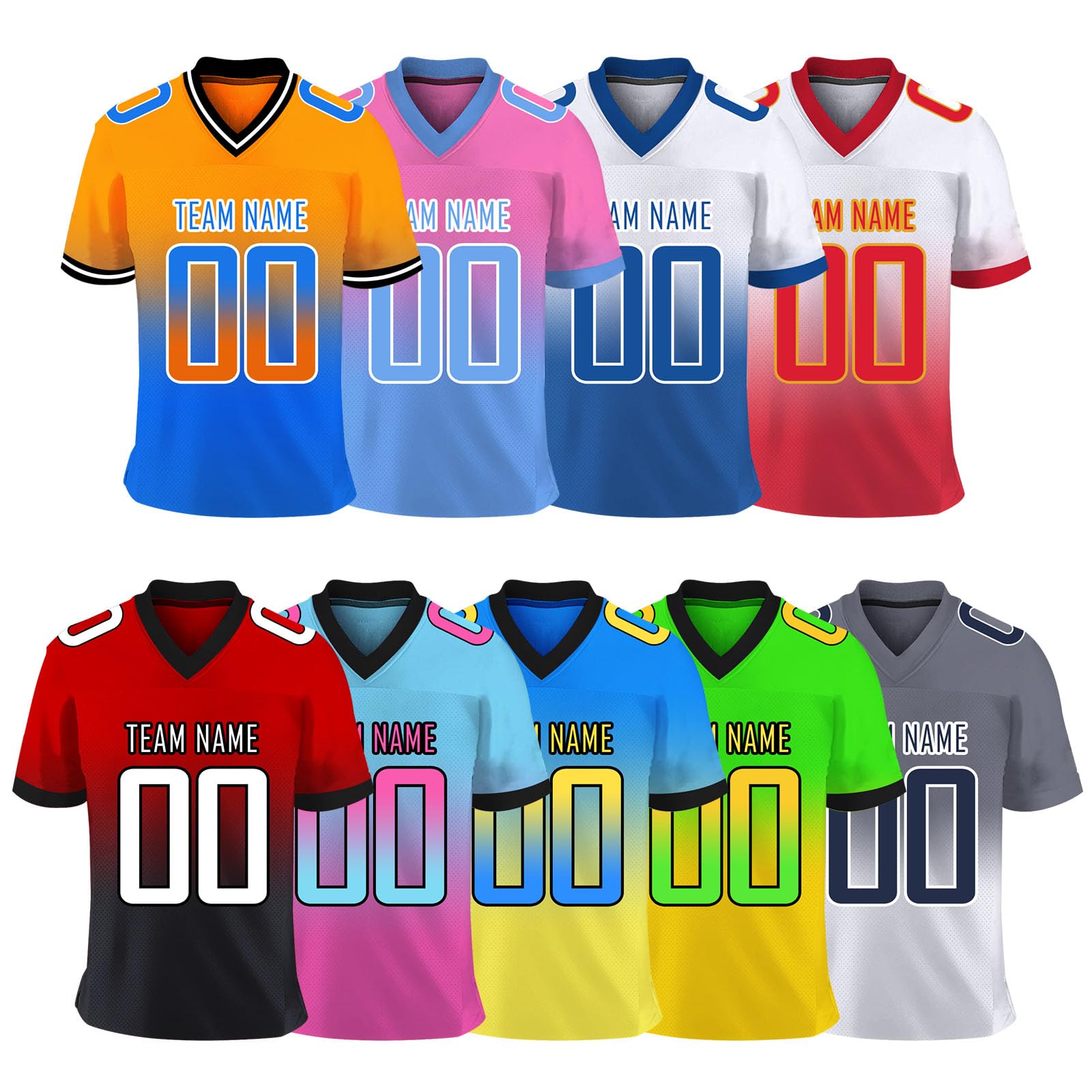 Custom Football Jerseys for Men Print Personalized Jersey Customized Sport Shirts Add Team Name Number Women/Youth