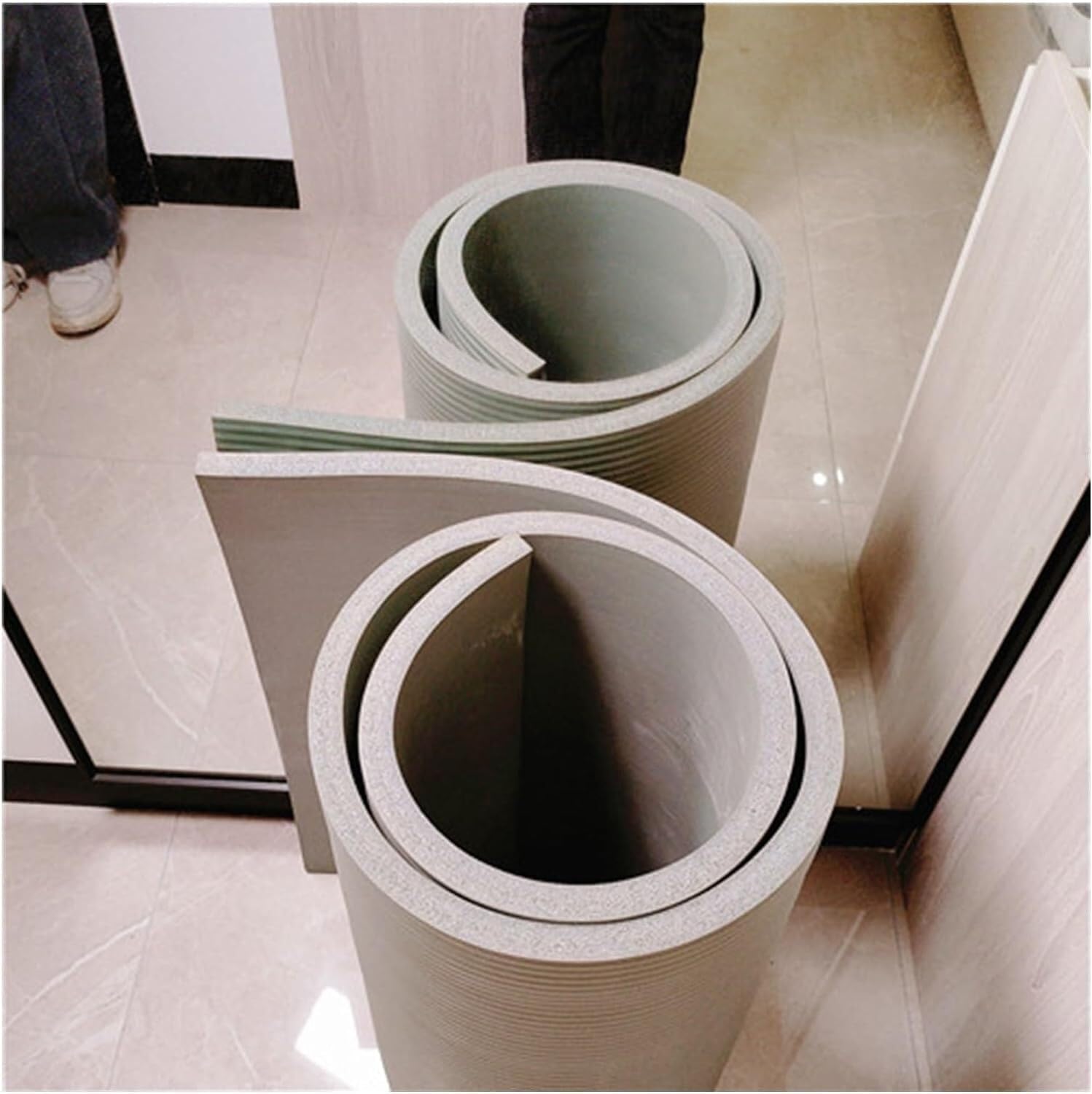 Garage Column Protector Self Adhesive Garage Wall Protector, Furniture Proof Corners Edges Safety Bumper Guards, Protecting Your Car Doors to Protect Parking,Gray-Thickness 1cm-0.3x1m