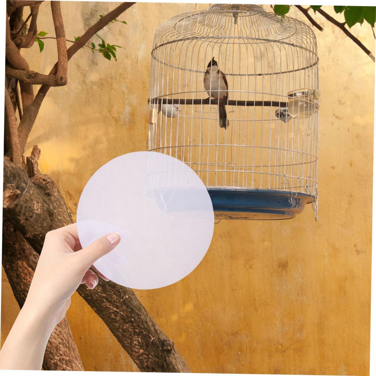 100sheets Bird Cage Liner Paper Thickened Disposable Pads for Parakeets Cockatiels and Parrots Quick Absorption and Tear Resistant Mat for Clean Bird Cages