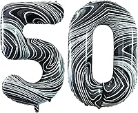 Vista 436 de GOER Globos con el número 80 para decoraciones de fiesta de cumpleaños número 80, globos de helio de aluminio jumbo de 42 pulgadas para 80 Oro rosa