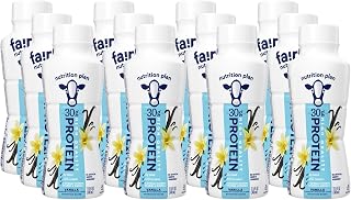 FairIife Protein Shakes Vanilla - Nutrition Plan Protein Shakes Vanilla - Value Pack Of 12-11.5 Fl Oz | Lactose Free | Gluten Free | Low-Sugar | Made In Canada.