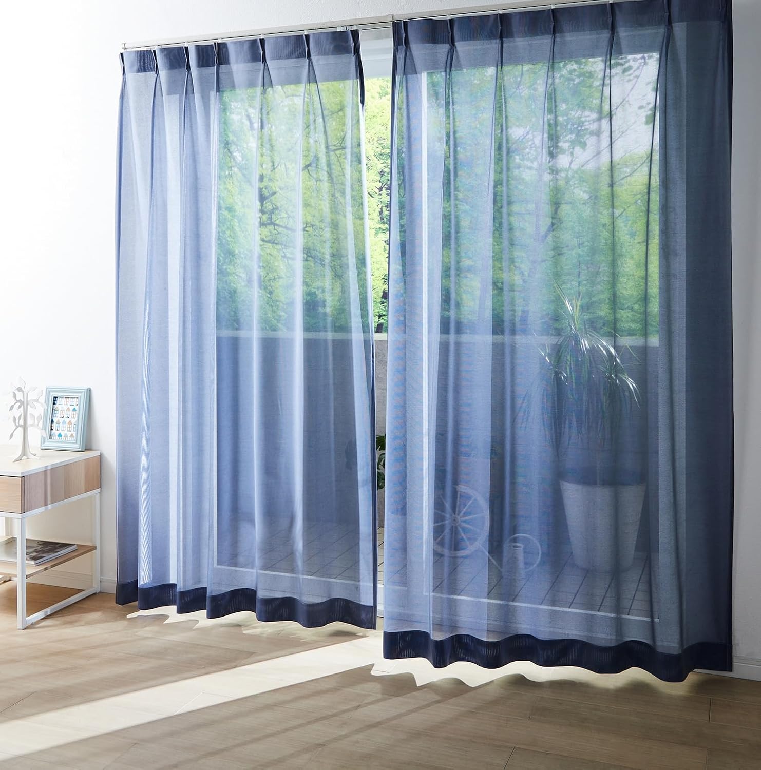 フランスアンティーク カーテン エンジェル フリル ノルマンディ 大判