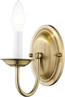 Livex Lighting 4151-01 Wall Sconce with No Shades, Antique Brass