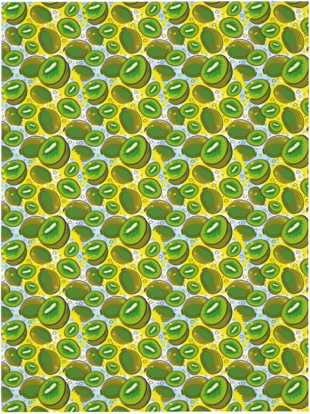 Kwadratowy obrus 160 x 160 cm kiwi i zielony obrus z poliestru odporny na plamy ochraniacz stołu na 4-6 miejsc, idealny do kuchni i na imprezy 5938v