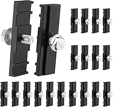 20pcs Chain Link Fence Signs Mounts, Fastener Clips, Easy Sign Mounting Brackets, Clamps, Stainless Steel Bolts