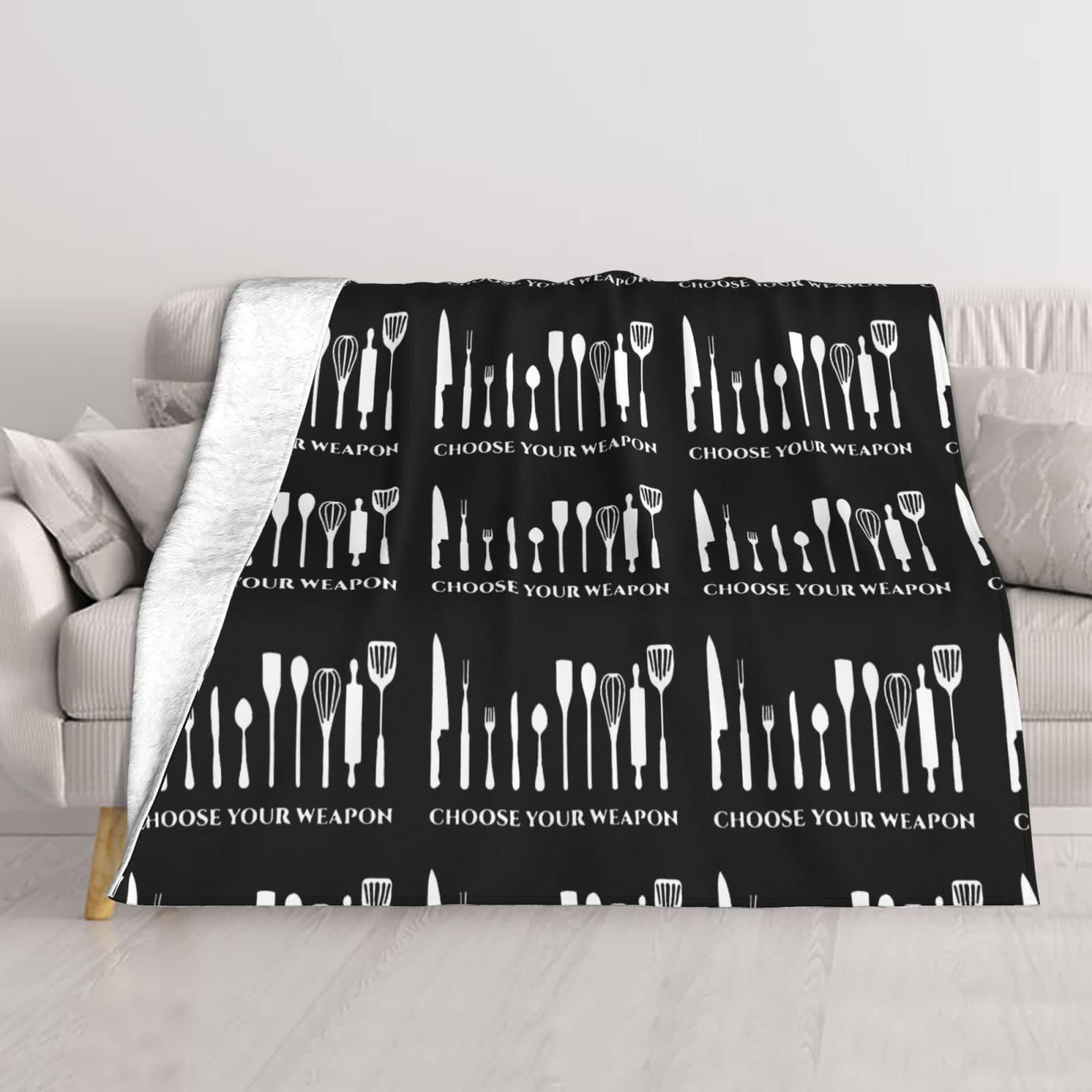 Couverture en peluche douce 203x152 cm pour canapé et lit en toutes saisons