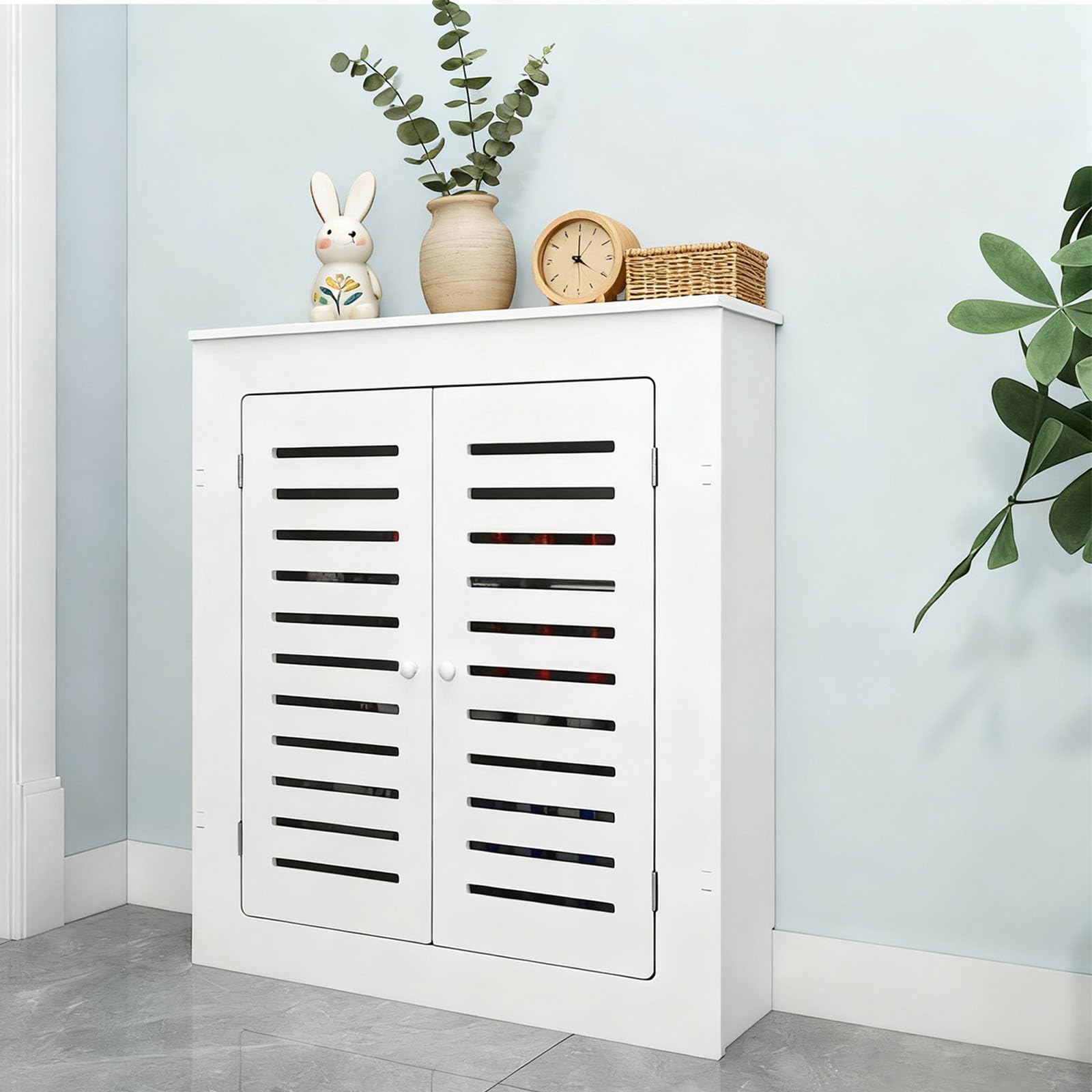 Cache-radiateur en bois moderne iSto, meuble de décoration haut de gamme