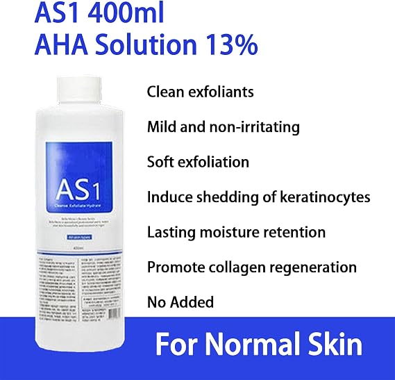 Skin Care Serums AS1 SA2 AO3, 400ml Aqua Peeling Solution, Cleansing and Moisturizing Serum for Facial Machine, Small Bubble Skin Device, Gift for Women (3PCS)