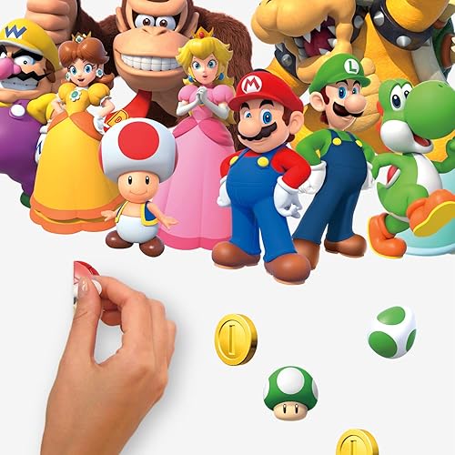 Miniatura 4 de RoomMates RMK5094GM Super Mario - Calcomanía de pared gigante con alfabeto