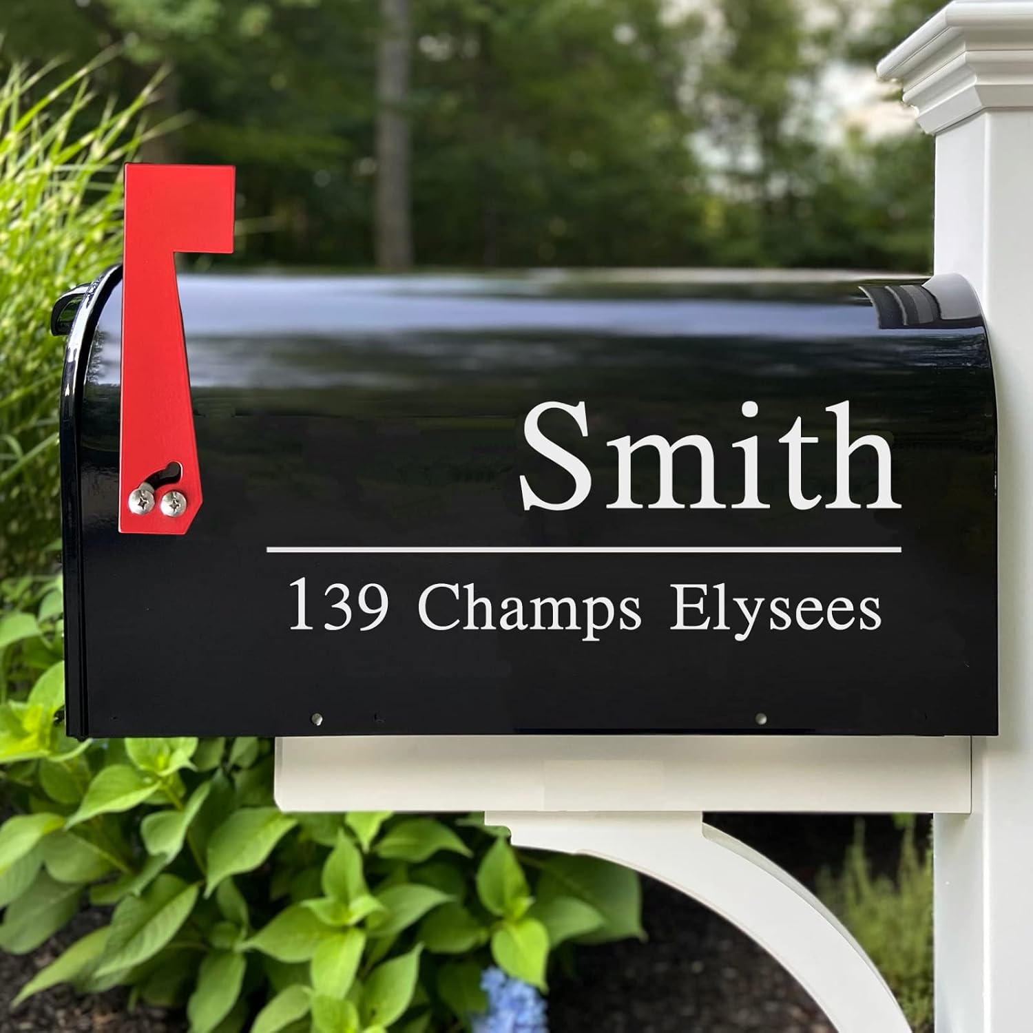 Mailbox Numbers Street Address Reflective Vinyl Decal, Personalized House Numbers for Mailbox, Custom Apartment Office Stickers - CMN10