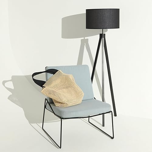 Miniatura 4 de Brightech Eden - Lámpara de pie LED con trípode, luz moderna regulable de mediados de siglo para salas de estar contemporáneas, lámpara de pie alta