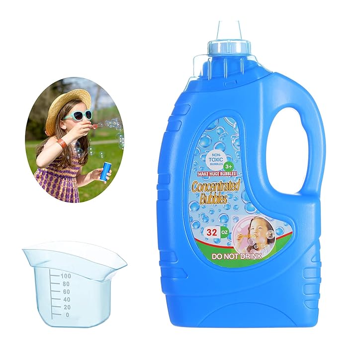 Buy KADINOY Bubbles, Bubble Solution Refills with Easy Pour Funnel and
