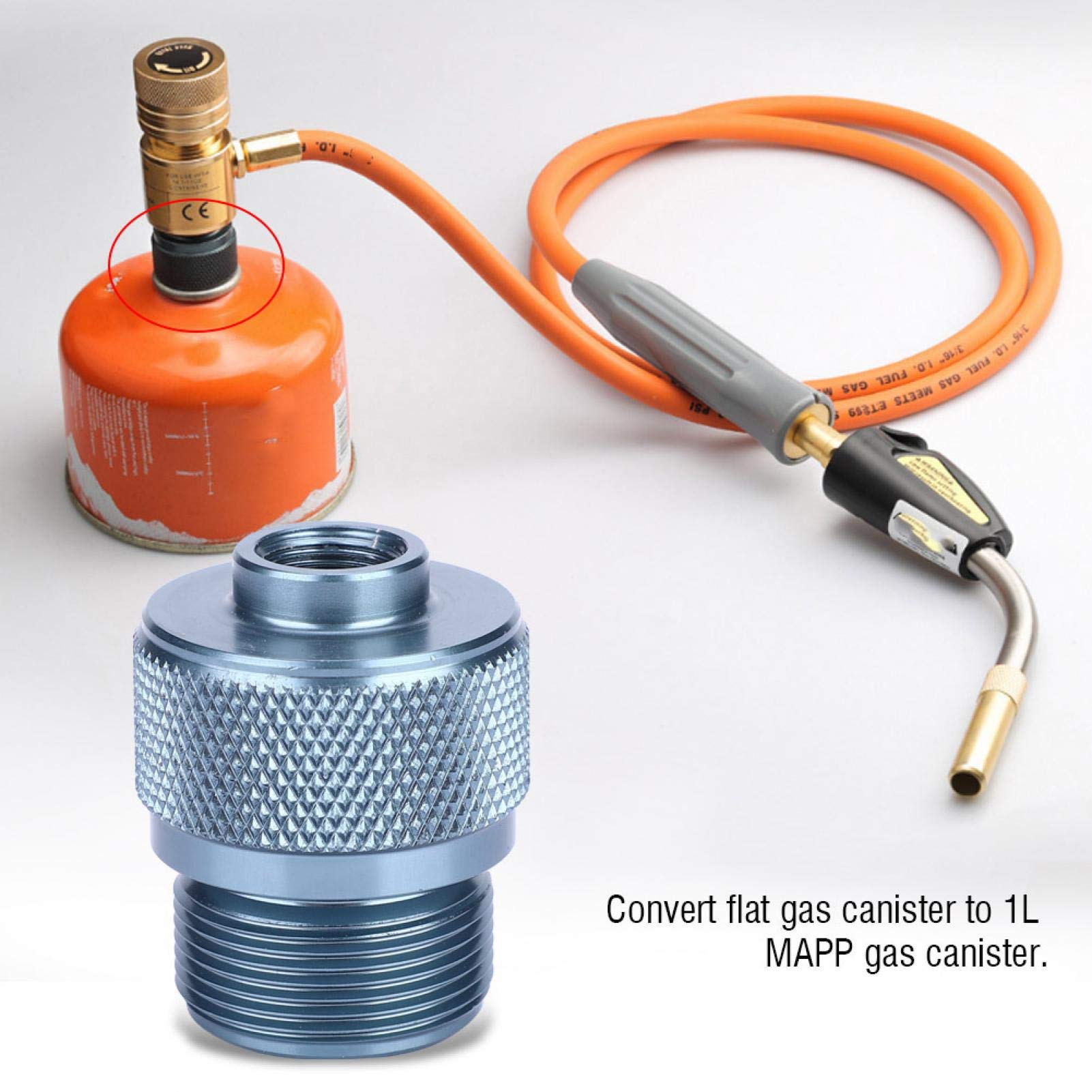 Adattatore Per Fornello Da Campeggio Universale – Convertitore Gas Con Attacco Sicuro E Spegnimento Automatico (Leggero E Portatile)