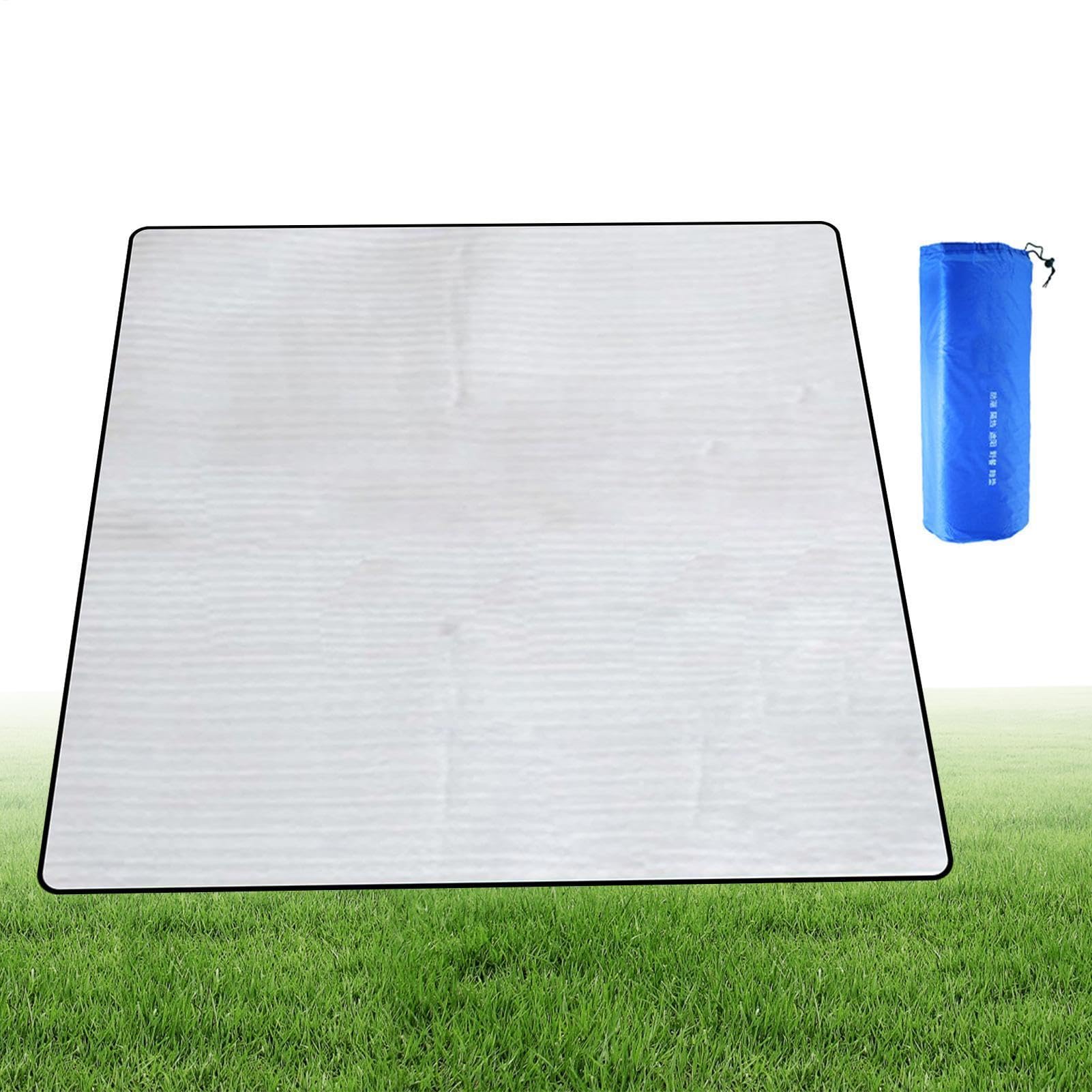 Alfombrilla térmica de espuma aluminizada, alfombrilla aislante para tienda, aislante para camping, senderismo, mujeres, jardín, senderismo, playa, pícnic, montaña