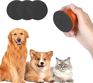 Dog Nail File, Pet Scratch Board, Including 3 Replaceable File Discs, Can be Used to Modify and Polish Pet Toenails, and Help Dogs and Cats Establish Fingertip Health(Light Red)