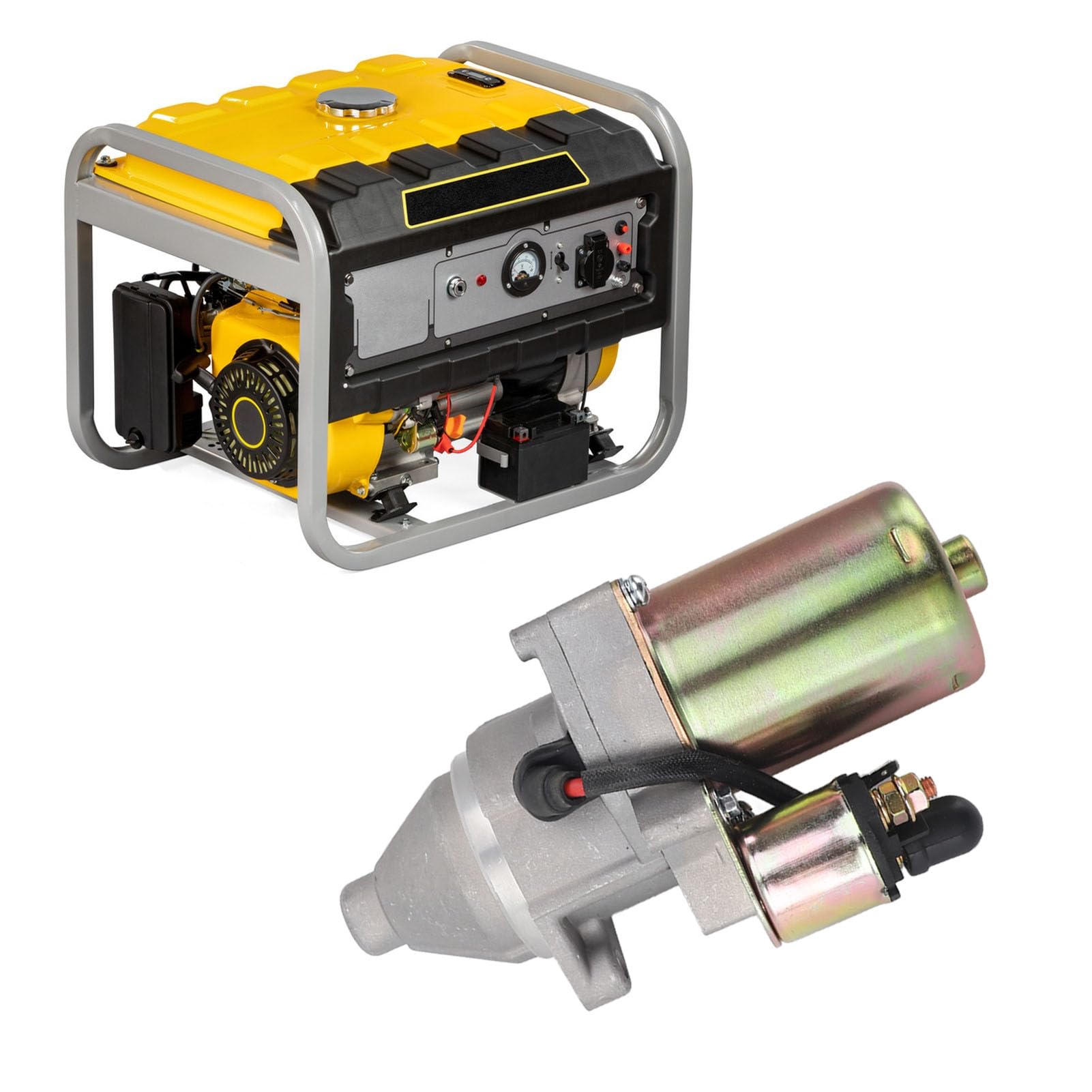 Motor de Arranque 14 Dientes 2‑3kw Motor de Arranque de Generador diésel para Accesorio de Cultivador de Bomba de Agua
