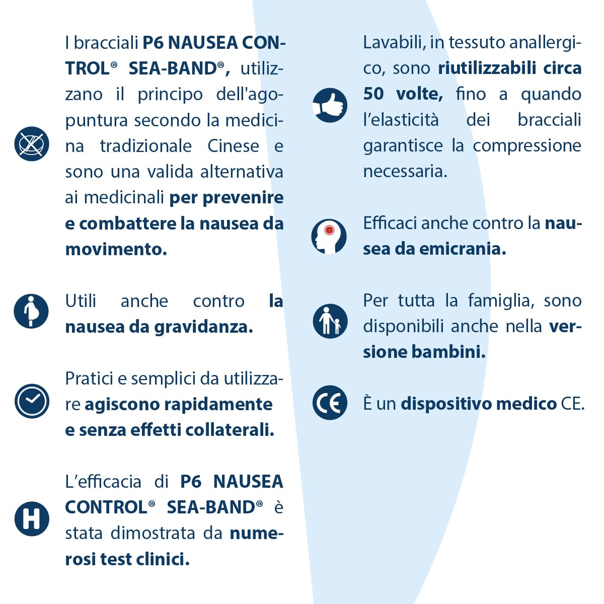 P6 Nausea Control Seaband Ad