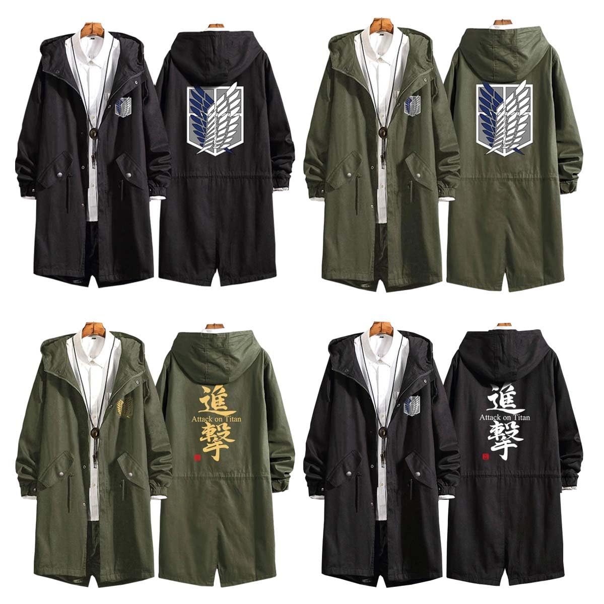 Amazon.co.jp: 進撃の巨人 コスプレ衣装 長袖 ロングコート 最終章