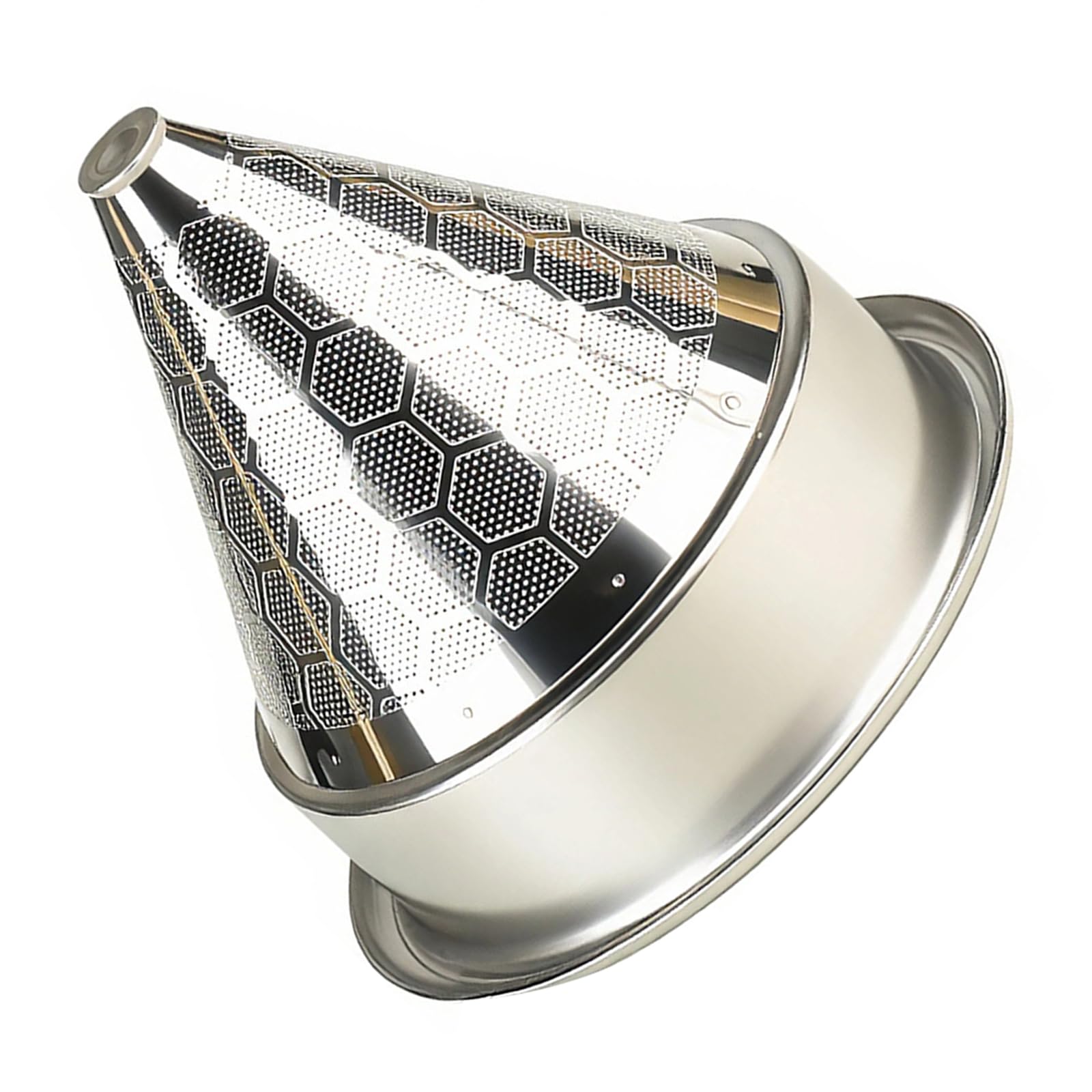 Buxuaaaa Pourover Coffee Filter Funnel for Various Grind Size 58mm Customizable Brewing Funnel Bowl Stainless Steel Coffee Cone Hand Filter