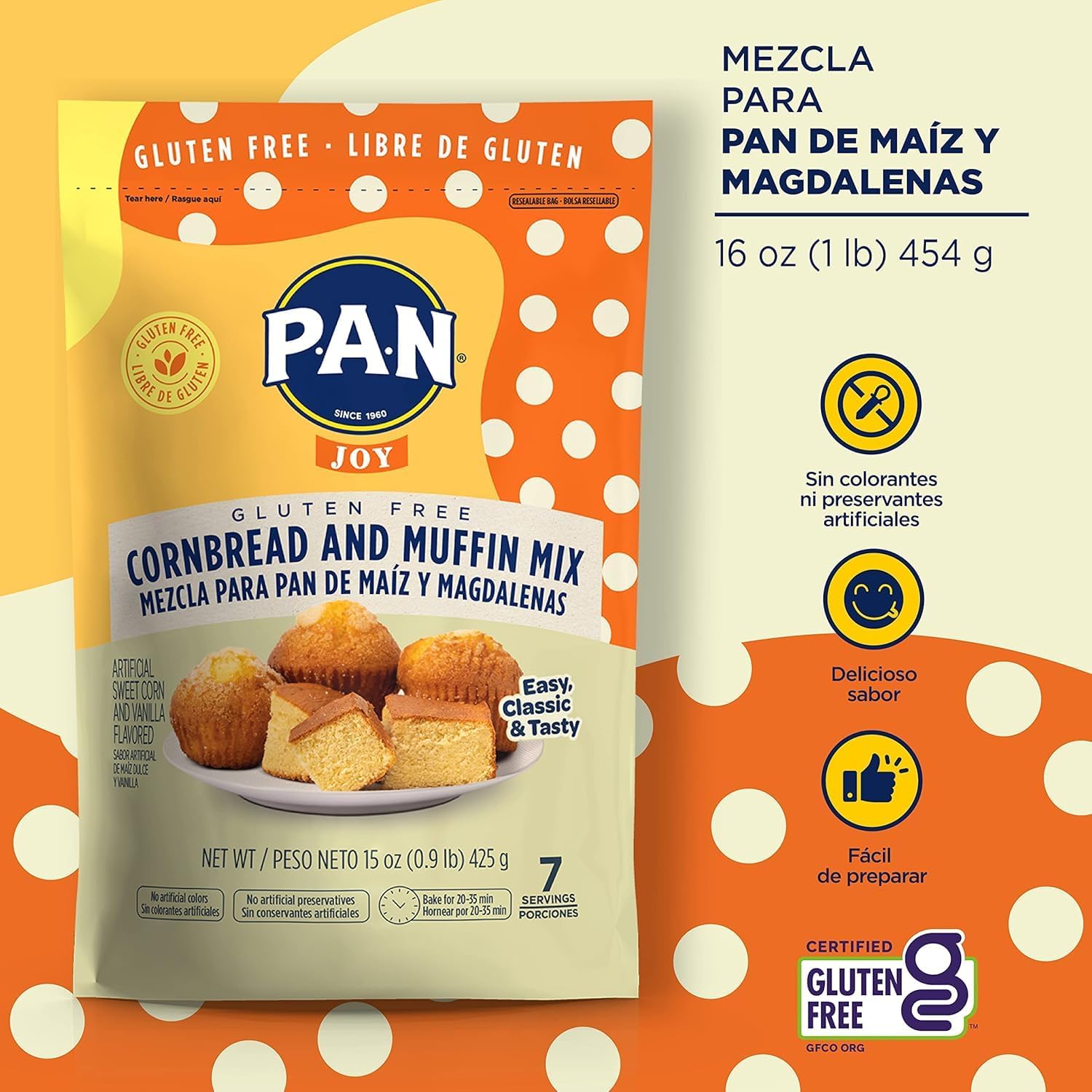 Pancake & Bake 6-Pack Bundle: Gluten-Free Sweet Corn Pancakes, Waffles, Cornbread & Muffins Mixes for Easy and Delicious Baking. Variety Pack Flour Mixes for Every Occasion image 3